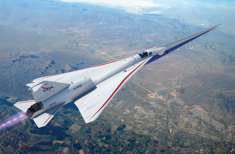 Aviao supersonico em testes